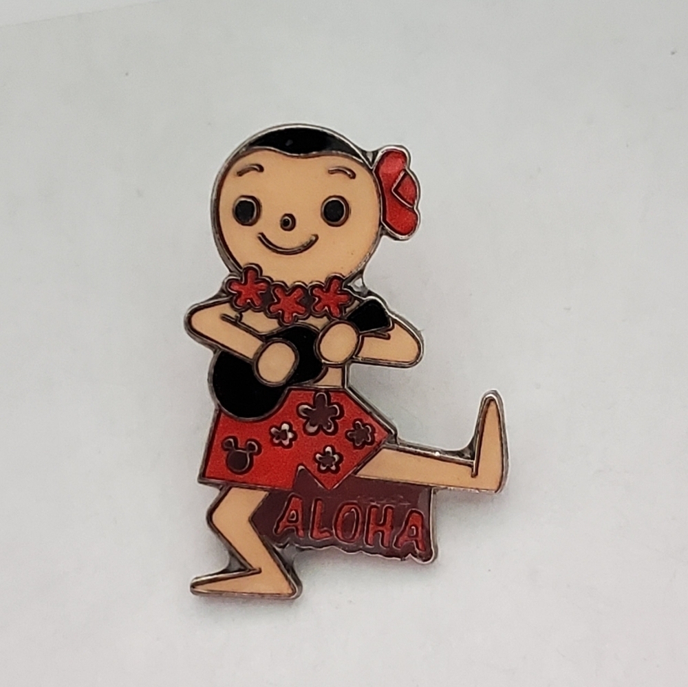Disney Pin Trading It's a Small World Aloha Hidden Mickey Pin